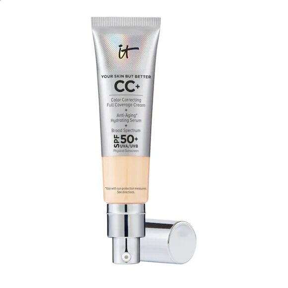 IT Cosmetics  CC+ Cream Full Coverage Color Correcting Foundation SPF 50+ LIGHT - Picture 1 of 10